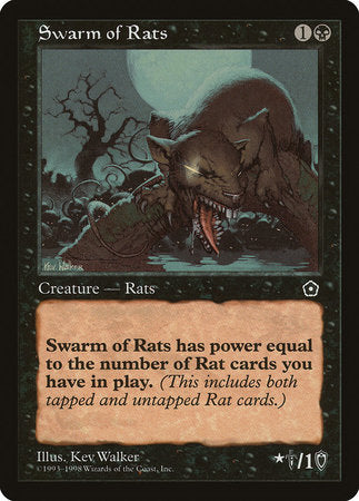 Swarm of Rats [Portal Second Age] | Jomio and Rueliete's Cards and Comics