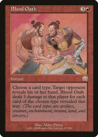 Blood Oath [Mercadian Masques] | Jomio and Rueliete's Cards and Comics