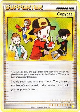Copycat (21/30) [HeartGold & SoulSilver: Trainer Kit - Raichu] | Jomio and Rueliete's Cards and Comics