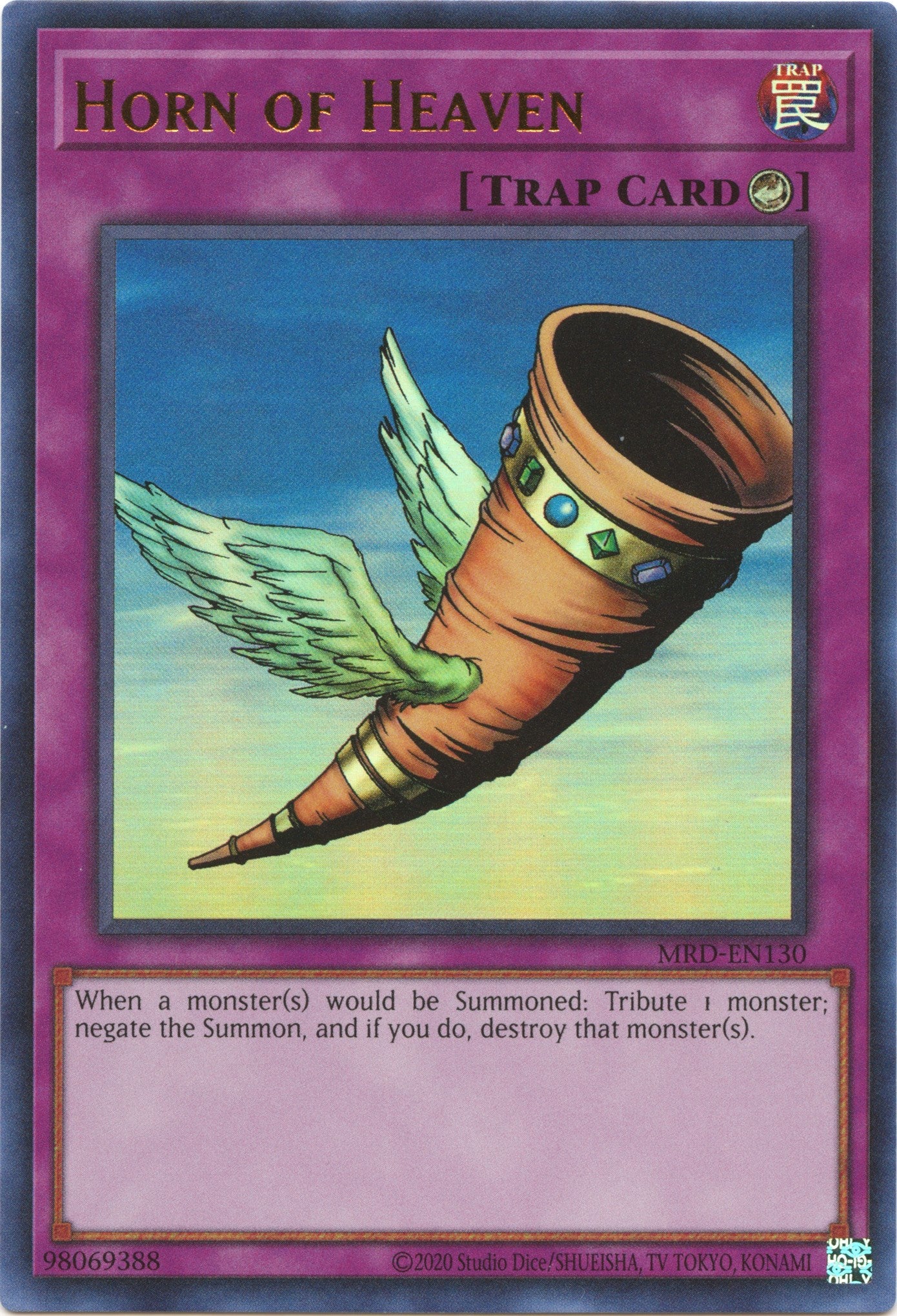 Horn of Heaven (25th Anniversary) [MRD-EN130] Ultra Rare | Jomio and Rueliete's Cards and Comics
