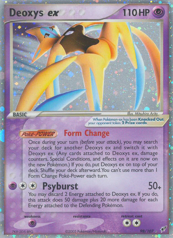 Deoxys ex (98/107) [EX: Deoxys] | Jomio and Rueliete's Cards and Comics