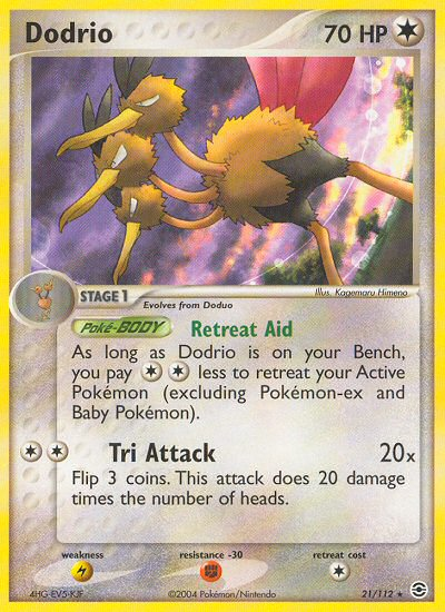 Dodrio (21/112) [EX: FireRed & LeafGreen] | Jomio and Rueliete's Cards and Comics