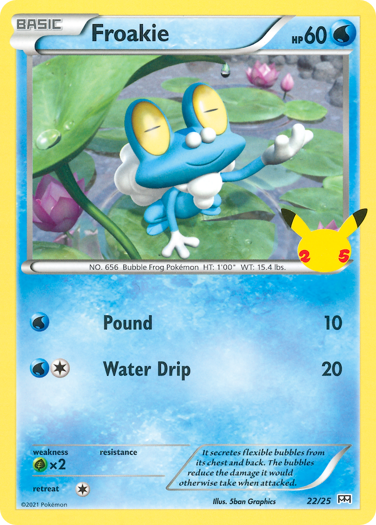 Froakie (22/25) [McDonald's 25th Anniversary] | Jomio and Rueliete's Cards and Comics