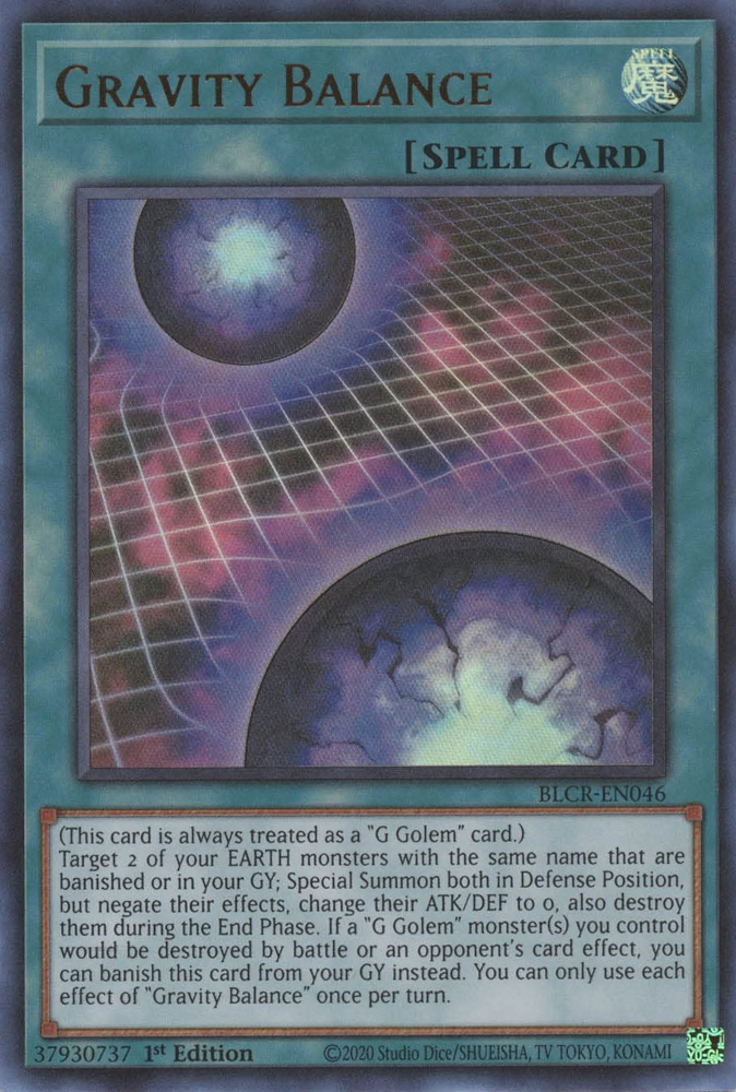 Gravity Balance [BLCR-EN046] Ultra Rare | Jomio and Rueliete's Cards and Comics