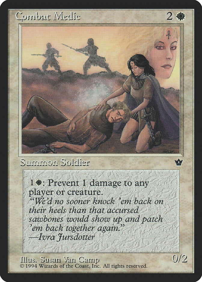 Combat Medic (Susan Van Camp) [Fallen Empires] | Jomio and Rueliete's Cards and Comics