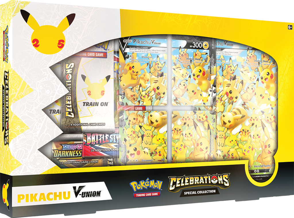 Celebrations: 25th Anniversary - Special Collection (Pikachu V-Union) | Jomio and Rueliete's Cards and Comics