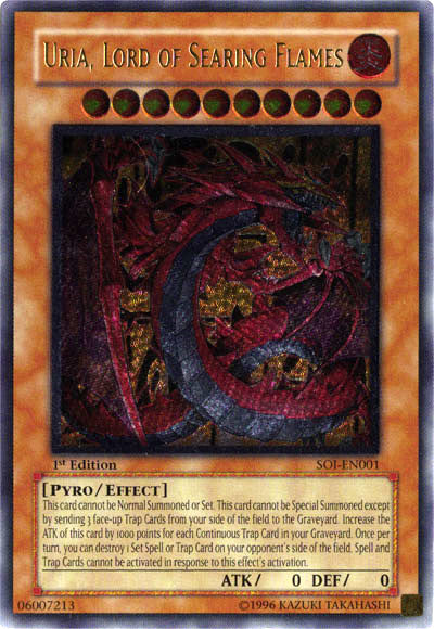 Uria, Lord of Searing Flames (UTR) [SOI-EN001] Ultimate Rare | Jomio and Rueliete's Cards and Comics