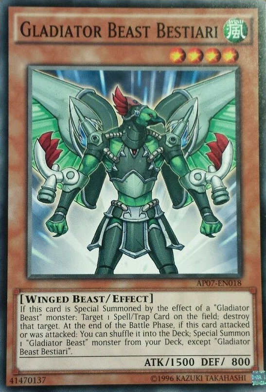 Gladiator Beast Bestiari [AP07-EN018] Common | Jomio and Rueliete's Cards and Comics