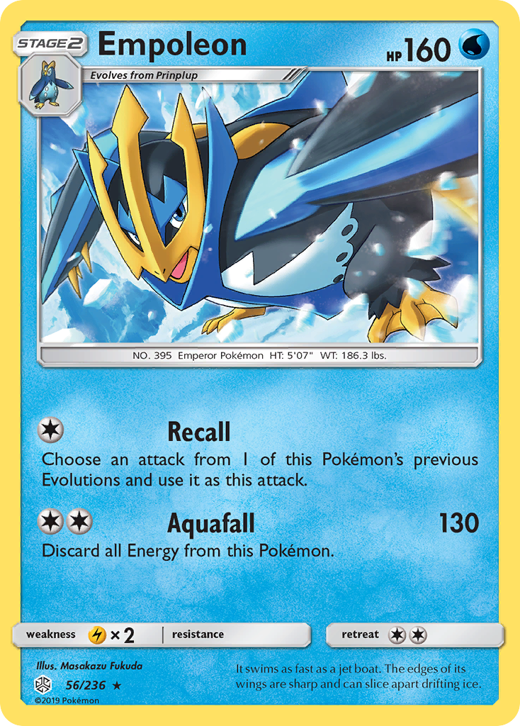 Empoleon (56/236) [Sun & Moon: Cosmic Eclipse] | Jomio and Rueliete's Cards and Comics