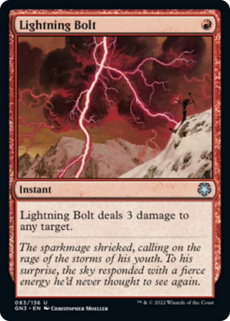 Lightning Bolt [Game Night: Free-for-All] | Jomio and Rueliete's Cards and Comics