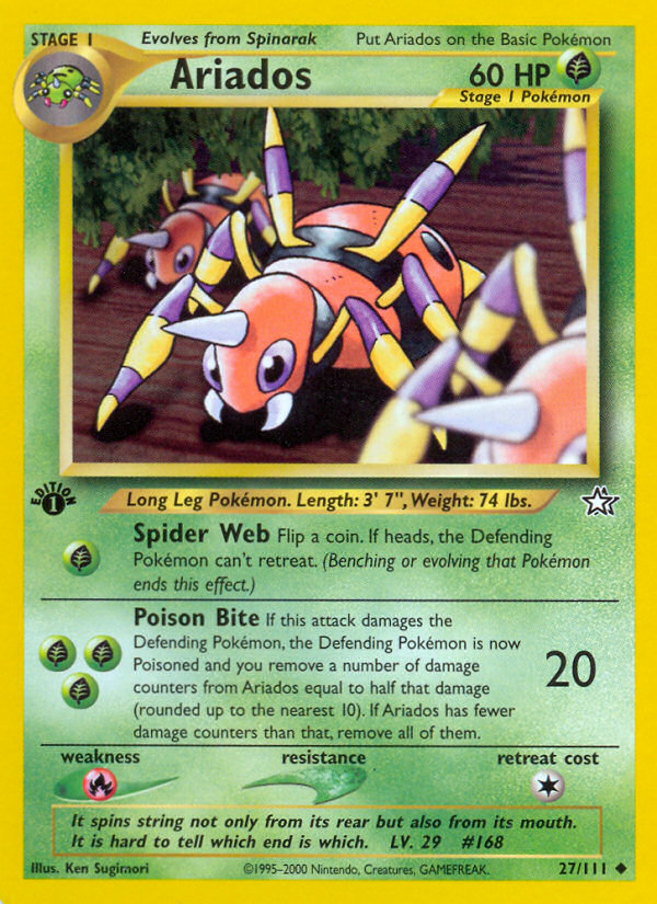 Ariados (27/111) [Neo Genesis 1st Edition] | Jomio and Rueliete's Cards and Comics