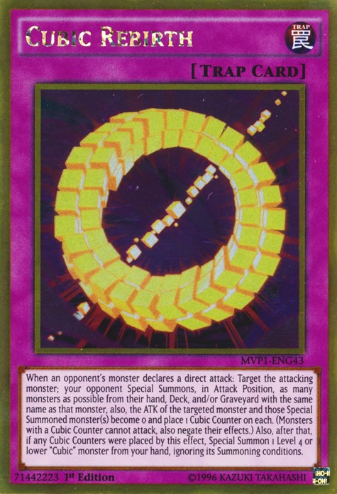 Cubic Rebirth [MVP1-ENG43] Gold Rare | Jomio and Rueliete's Cards and Comics