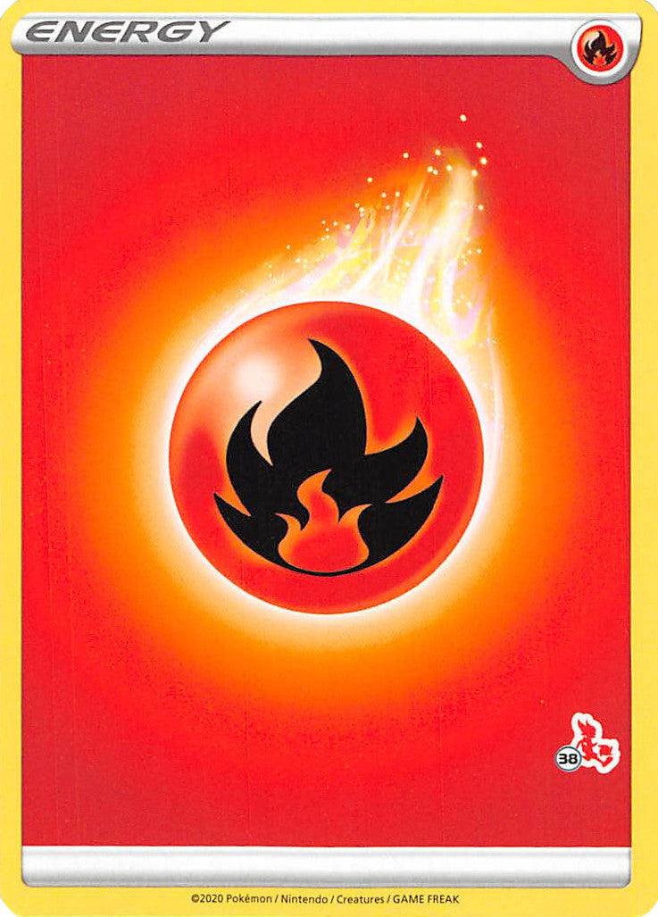 Fire Energy (Cinderace Stamp #38) [Battle Academy 2022] | Jomio and Rueliete's Cards and Comics
