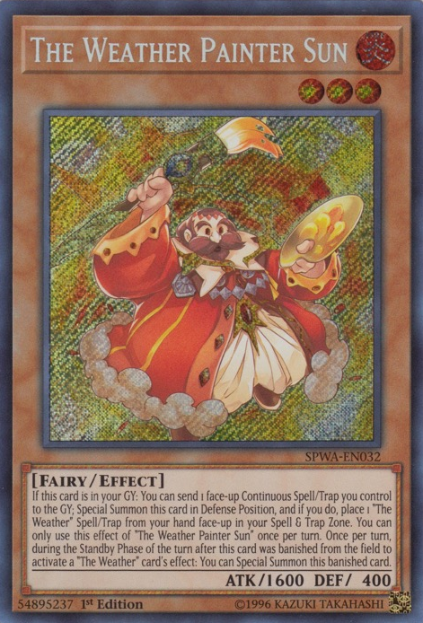 The Weather Painter Sun [SPWA-EN032] Secret Rare | Jomio and Rueliete's Cards and Comics