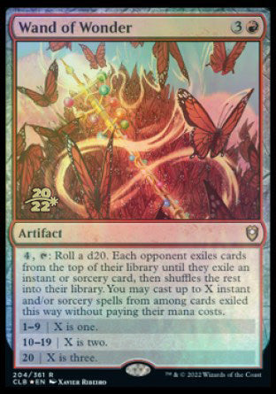 Wand of Wonder [Commander Legends: Battle for Baldur's Gate Prerelease Promos] | Jomio and Rueliete's Cards and Comics
