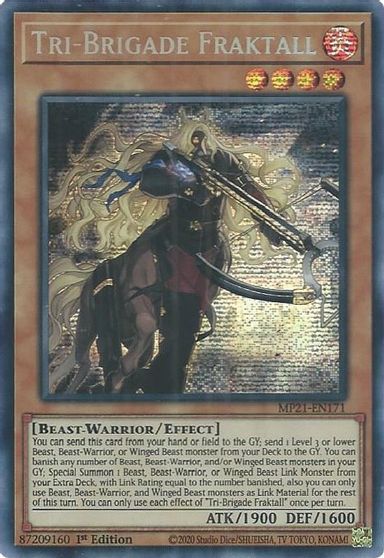Tri-Brigade Fraktall [MP21-EN171] Prismatic Secret Rare | Jomio and Rueliete's Cards and Comics