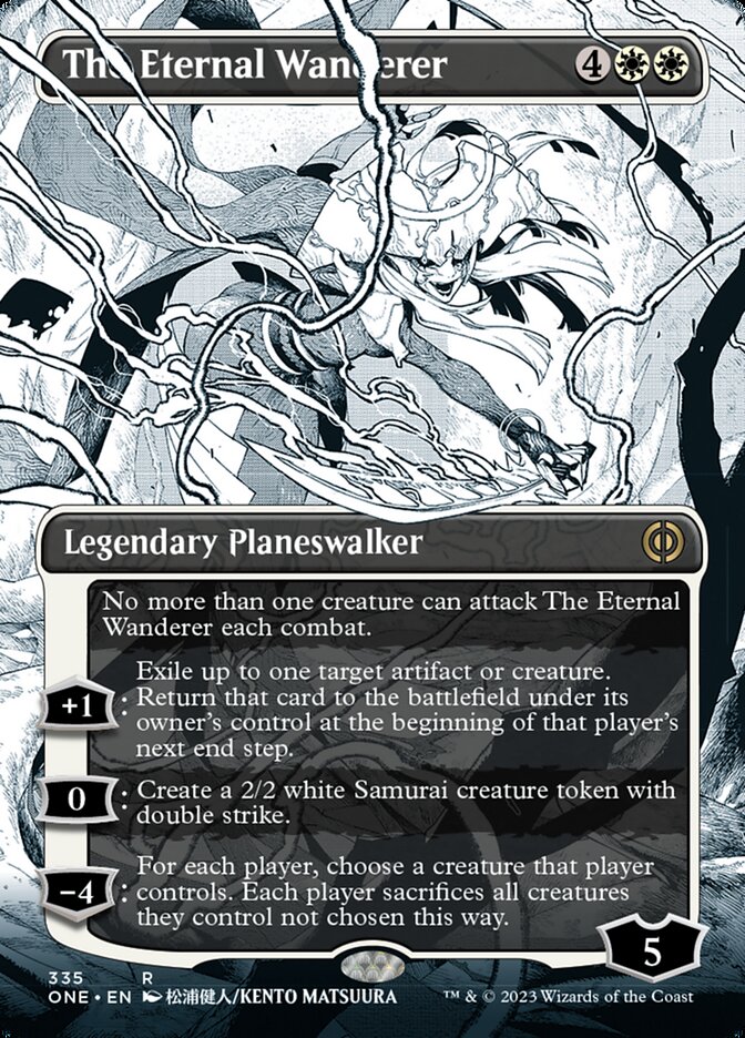 The Eternal Wanderer (Borderless Manga) [Phyrexia: All Will Be One] | Jomio and Rueliete's Cards and Comics
