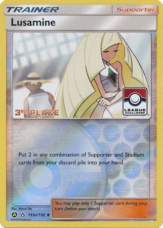 Lusamine (153a/156) (League Challenge Alt Art 3rd Place) [Sun & Moon: Ultra Prism] | Jomio and Rueliete's Cards and Comics