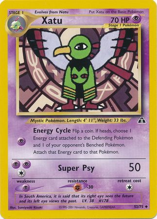 Xatu (52/75) [Neo Discovery Unlimited] | Jomio and Rueliete's Cards and Comics