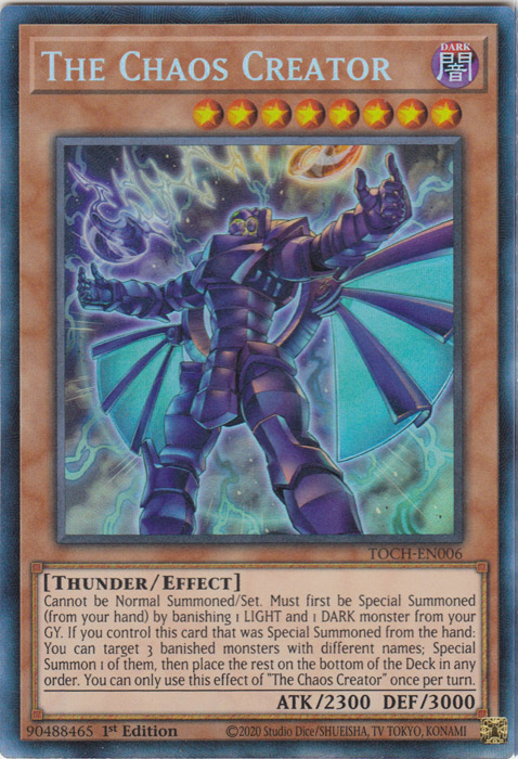 The Chaos Creator (CR) [TOCH-EN006] Collector's Rare | Jomio and Rueliete's Cards and Comics