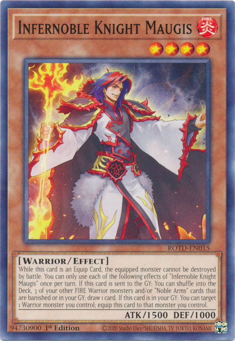 Infernoble Knight Maugis [ROTD-EN015] Common | Jomio and Rueliete's Cards and Comics