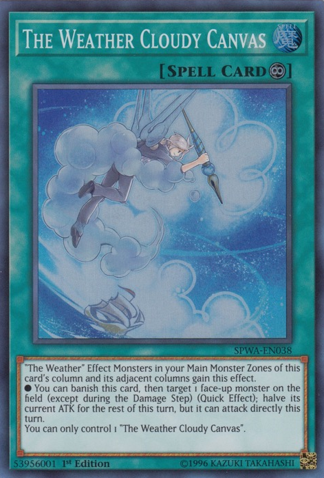 The Weather Cloudy Canvas [SPWA-EN038] Super Rare | Jomio and Rueliete's Cards and Comics