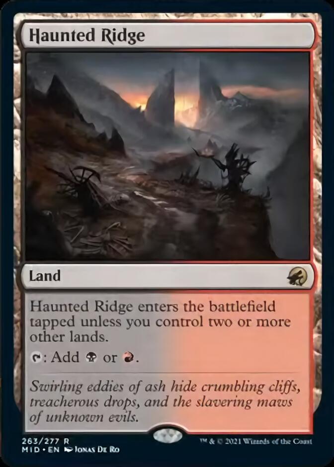 Haunted Ridge [Innistrad: Midnight Hunt] | Jomio and Rueliete's Cards and Comics