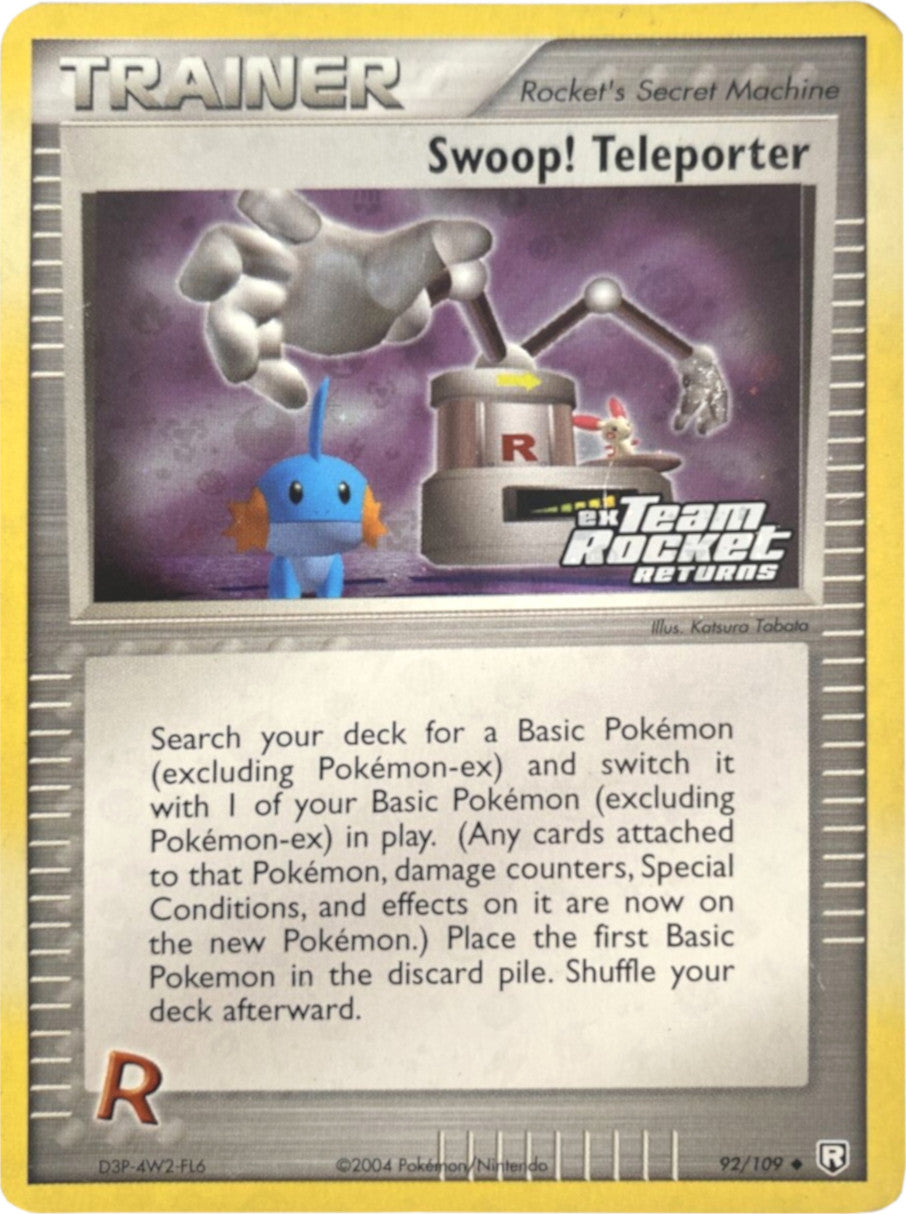 Swoop! Teleporter (92/109) (Stamped) [EX: Team Rocket Returns] | Jomio and Rueliete's Cards and Comics