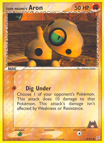 Team Magma's Aron (59/95) [EX: Team Magma vs Team Aqua] | Jomio and Rueliete's Cards and Comics