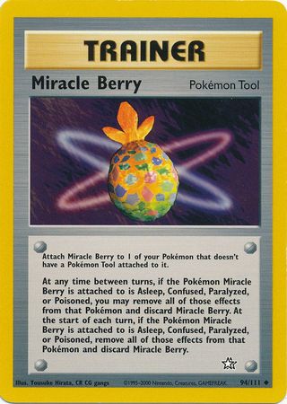 Miracle Berry (94/111) [Neo Genesis Unlimited] | Jomio and Rueliete's Cards and Comics