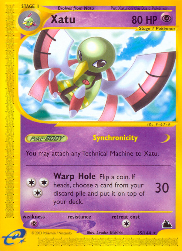 Xatu (35/144) [Skyridge] | Jomio and Rueliete's Cards and Comics