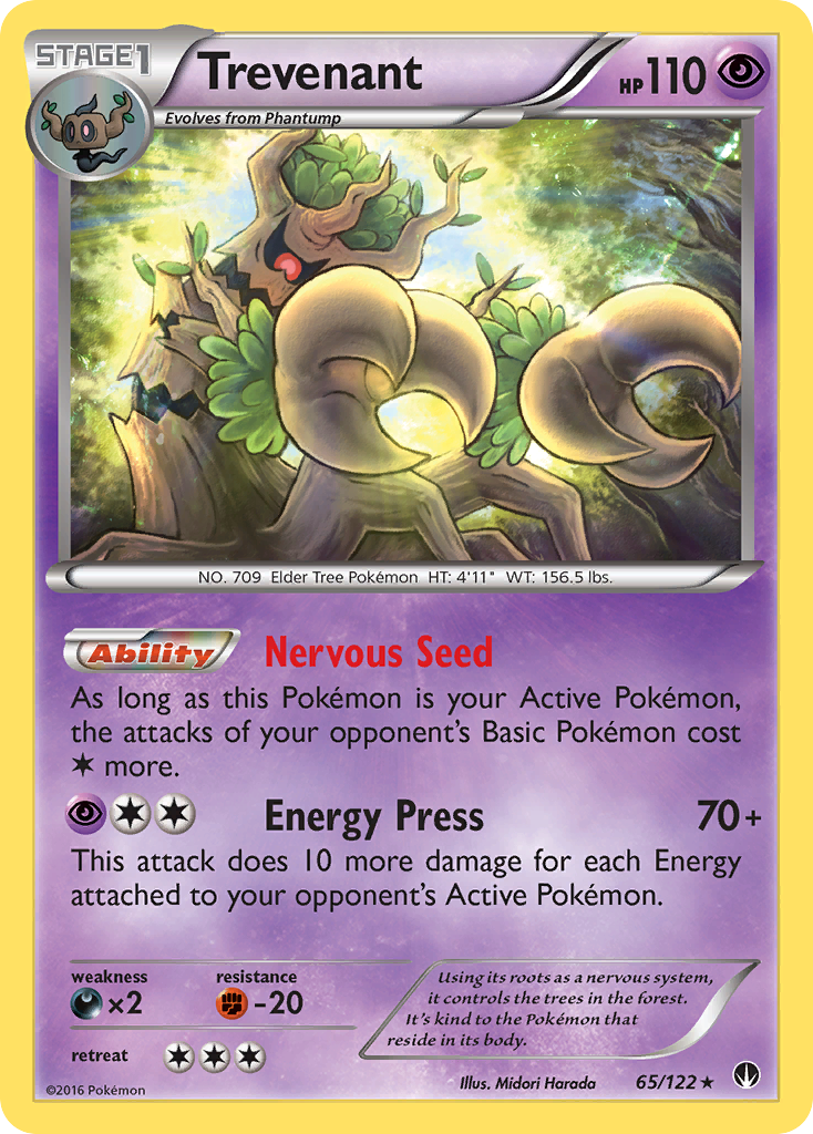 Trevenant (65/122) [XY: BREAKpoint] | Jomio and Rueliete's Cards and Comics