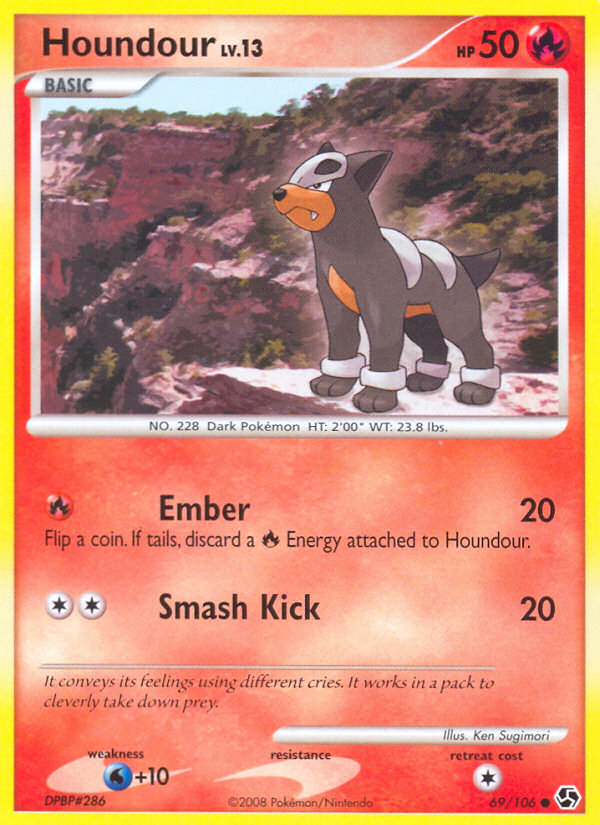 Houndour (69/106) [Diamond & Pearl: Great Encounters] | Jomio and Rueliete's Cards and Comics