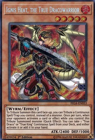 Ignis Heat, the True Dracowarrior [FIGA-EN053] Secret Rare | Jomio and Rueliete's Cards and Comics