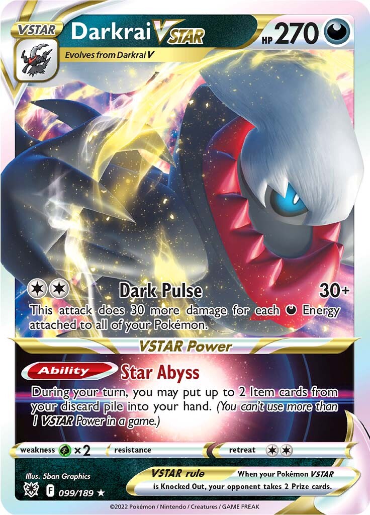 Darkrai VSTAR (099/189) [Sword & Shield: Astral Radiance] | Jomio and Rueliete's Cards and Comics