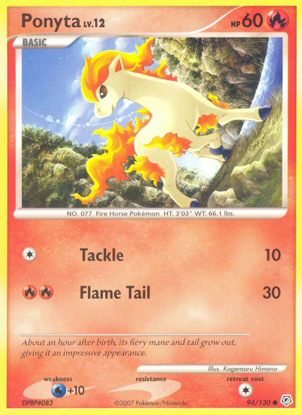 Ponyta (94/130) [Diamond & Pearl: Base Set] | Jomio and Rueliete's Cards and Comics