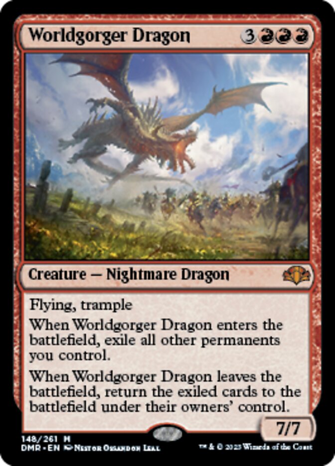 Worldgorger Dragon [Dominaria Remastered] | Jomio and Rueliete's Cards and Comics