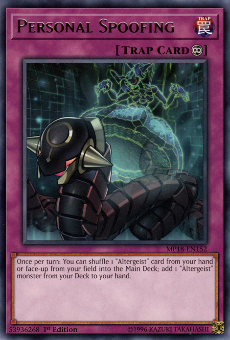 Personal Spoofing [MP18-EN152] Rare | Jomio and Rueliete's Cards and Comics