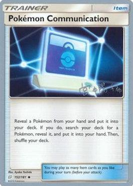 Pokemon Communication (152/181) (Pikarom Judge - Haruki Miyamoto) [World Championships 2019] | Jomio and Rueliete's Cards and Comics