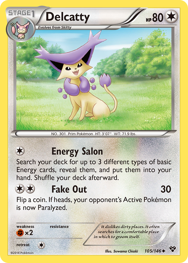 Delcatty (105/146) [XY: Base Set] | Jomio and Rueliete's Cards and Comics