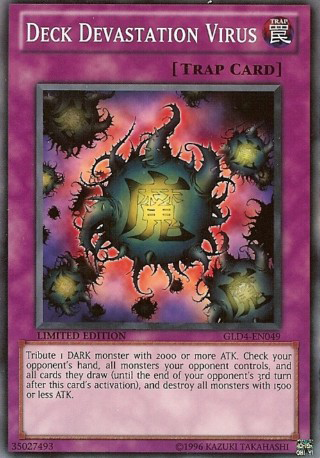 Deck Devastation Virus [GLD4-EN049] Common | Jomio and Rueliete's Cards and Comics