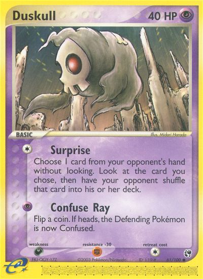Duskull (61/100) [EX: Sandstorm] | Jomio and Rueliete's Cards and Comics