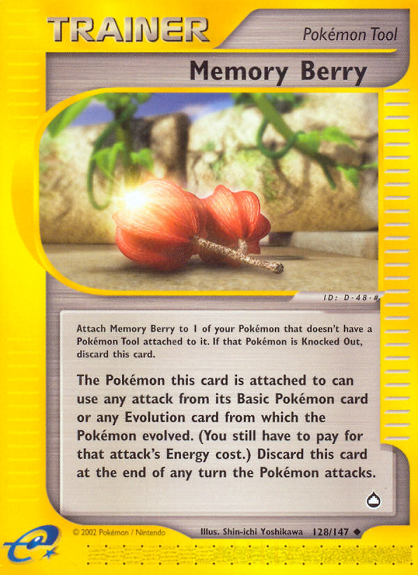 Memory Berry (128/147) [Aquapolis] | Jomio and Rueliete's Cards and Comics