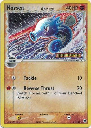 Horsea (31/101) (Delta Species) (Stamped) [EX: Dragon Frontiers] | Jomio and Rueliete's Cards and Comics