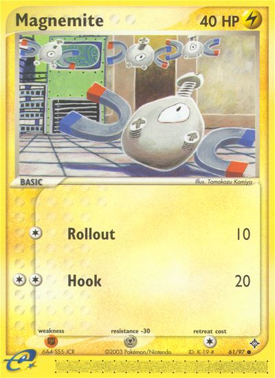 Magnemite (61/97) [EX: Dragon] | Jomio and Rueliete's Cards and Comics