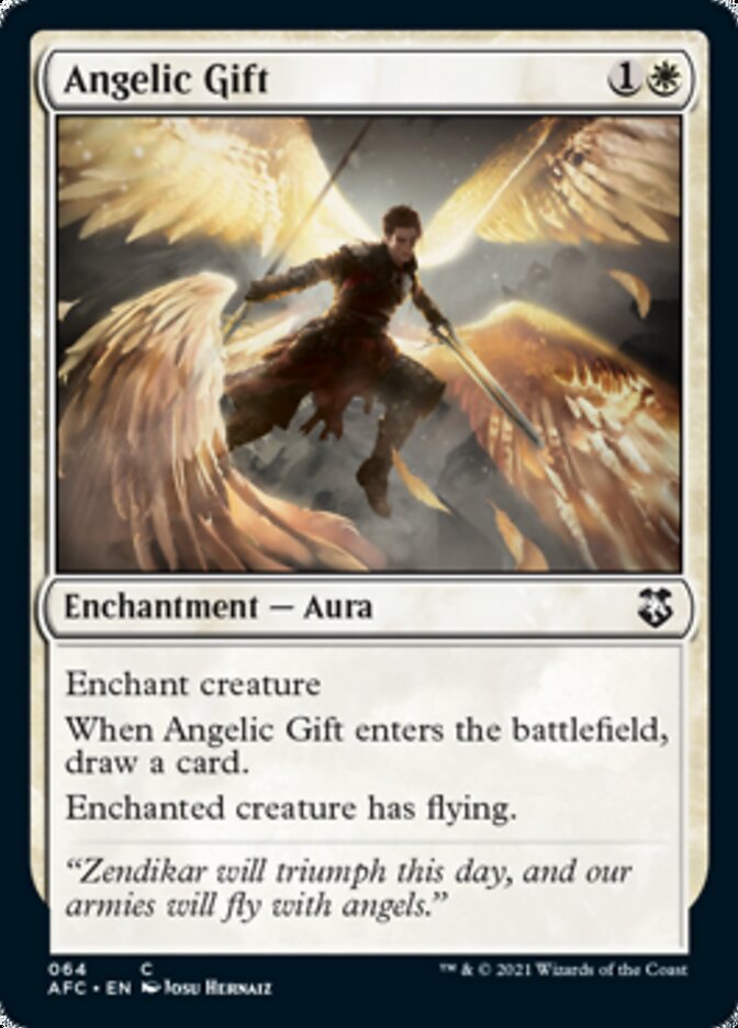 Angelic Gift [Dungeons & Dragons: Adventures in the Forgotten Realms Commander] | Jomio and Rueliete's Cards and Comics