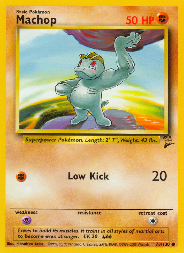 Machop (78/130) [Base Set 2] | Jomio and Rueliete's Cards and Comics