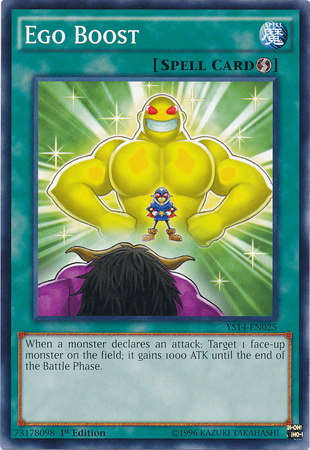 Ego Boost [YS14-EN025] Common | Jomio and Rueliete's Cards and Comics