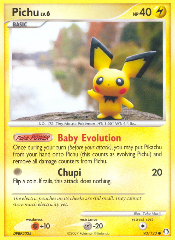 Pichu (93/123) [Diamond & Pearl: Mysterious Treasures] | Jomio and Rueliete's Cards and Comics