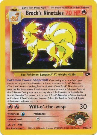 Brock's Ninetales (3/132) [Gym Challenge Unlimited] | Jomio and Rueliete's Cards and Comics